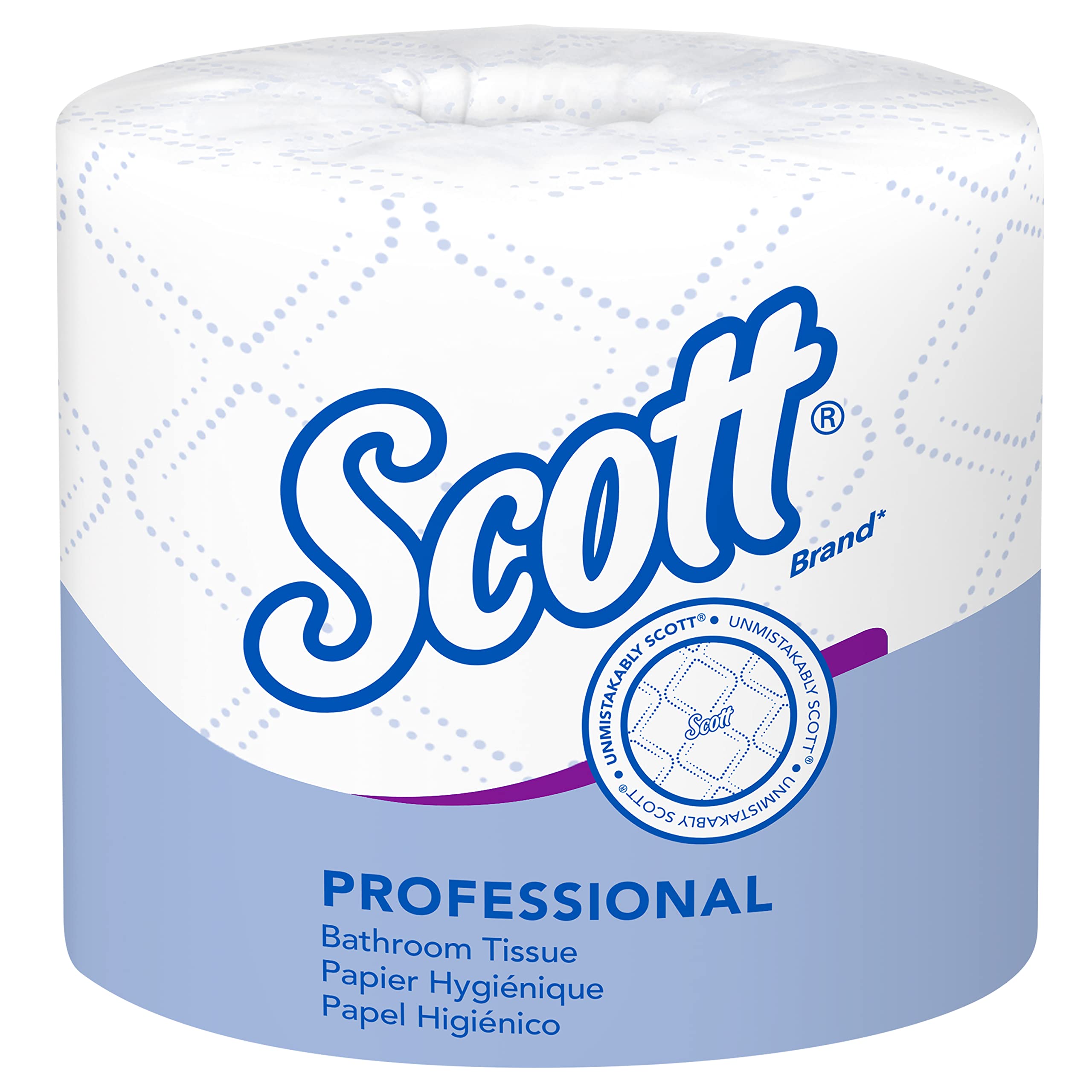 Scott Professional Standard Roll Bathroom Tissue (04460), 2-Ply, White, 80 Rolls / Case, 550 Sheets / Roll, 44,000 Sheets / Case