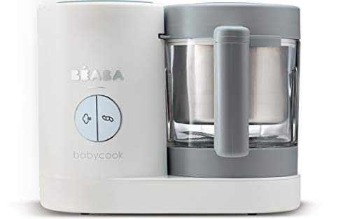 BEABA Babycook Neo, Glass 4 in 1 Steam Cooker & Blender, Comes with Stainless Steel Basket and Reservoir, 5.5 Cup Capacity