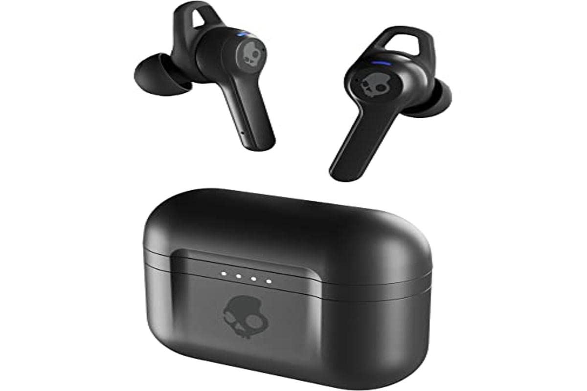 Skullcandy Indy ANC True Wireless In-Ear Bluetooth Earbuds, Active Noise Cancellation, Compatible with iPhone and Android, Charging Case and Mic, Best for Gym, Sports, and Gaming - Black