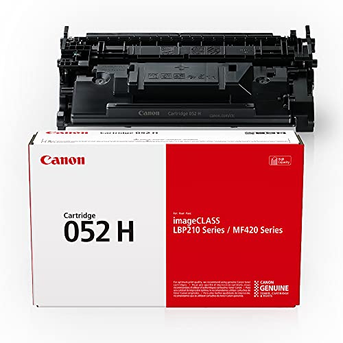 Canon Genuine Toner Cartridge 052 Black, High Capacity (2200C001), 1-Pack, for  imageCLASS MF429dw, MF426dw, MF424dw, LBP215dw, LBP214dw Laser Printers, Toner 052 High Capacity Black, 1 Size