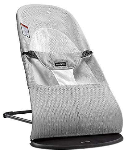 BABYBJORN Bouncer Balance Soft, Mesh, Silver/White (005029US)