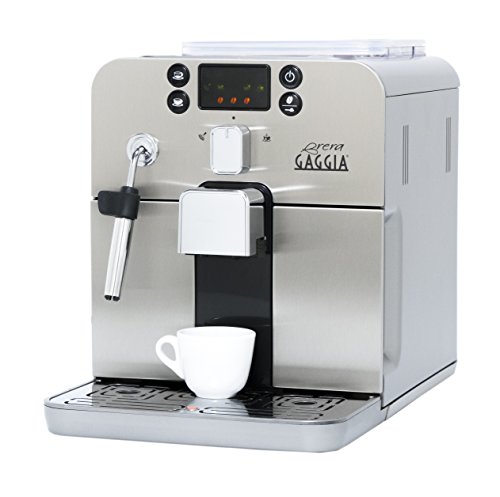 Gaggia Brera Super Automatic Espresso Machine in Silver...