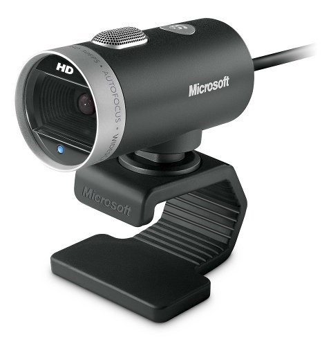 Microsoft LifeCam Cinema,Webcam with built-in noise cancelling Microphone, Light Correction, USB Connectivity, for video calling on  Teams/Zoom, compatible with Windows 8/10/11/ Mac , Black