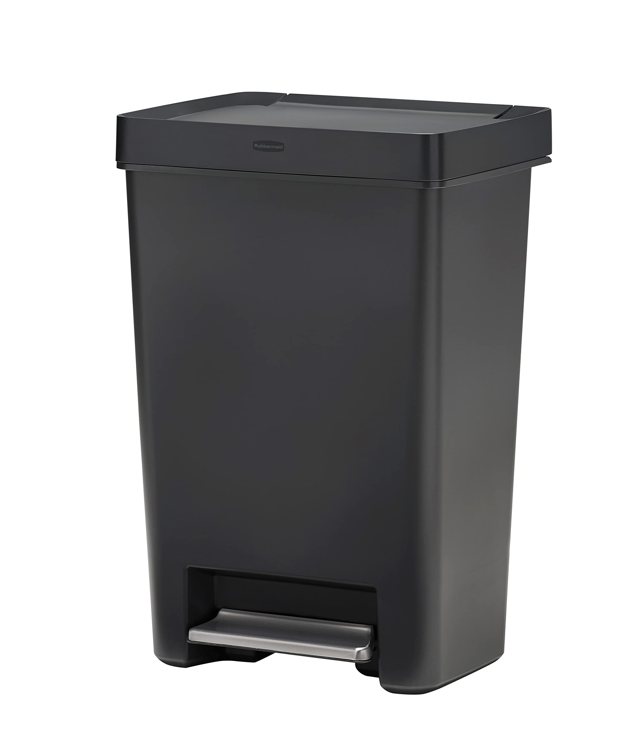 Rubbermaid Step-On Lid Trash Can for Home, Kitchen, and Bathroom Garbage
