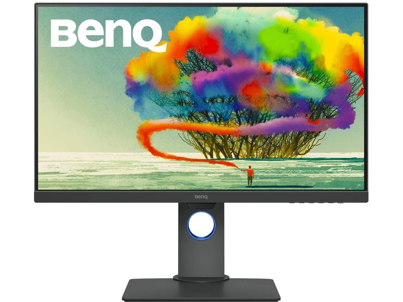 BenQ PD2705Q 27 Inch 2K QHD IPS Factory Calibrated Computer Monitor for Graphic Design and Video Editing, 100% sRGB, DualView, USB-C with 65W Power Delivery, Daisy Chain, HDR10 and CAD/CAM
