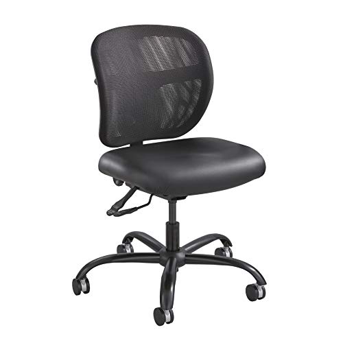 Safco Products Vue Intensive-Use Task Chair , Rated up to 500 lbs., Cool Mesh Back, Waterfall Edge Seat