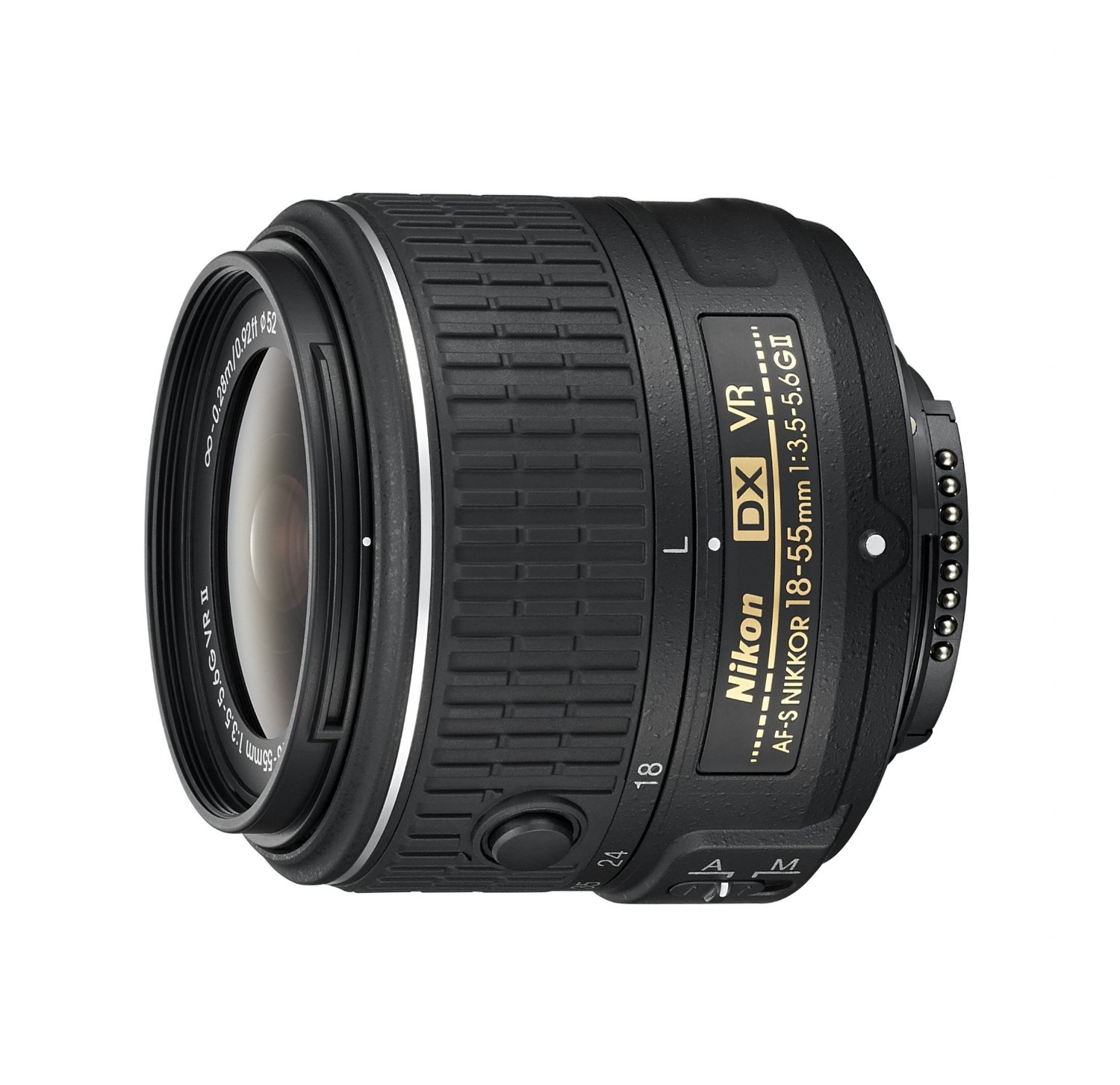 Nikon AF-S DX NIKKOR 18-55mm f/3.5-5.6G Vibration Reduction II Zoom Lens with Auto Focus for DSLR Cameras