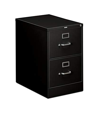 HON 310 Series Vertical File Cabinet Legal Width, 2 Drawers, Black (H312C)