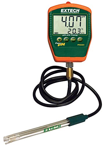 Extech PH220-C Waterproof Palm pH Meter with Cabled Electrode