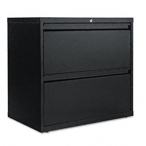 Alera 30 by 19-1/4 by 29-Inch 2-Drawer Lateral File Cabinet, Black