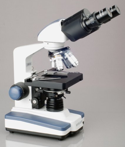 United Scope LLC. AmScope B120C-E1 Siedentopf Binocular Compound Microscope, 40X-2500X Magnification, LED Illumination, Abbe Condenser, Two-Layer Mechanical Stage, 1.3MP Camera and Software Windows...
