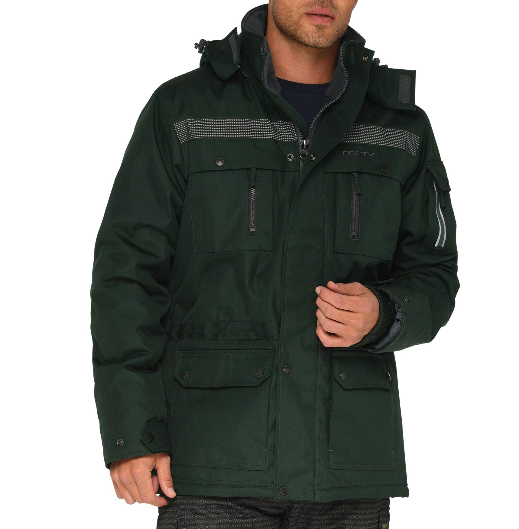 Arctix Men's Performance Tundra Jacket With Added Visibility, Packers Green, X-Large