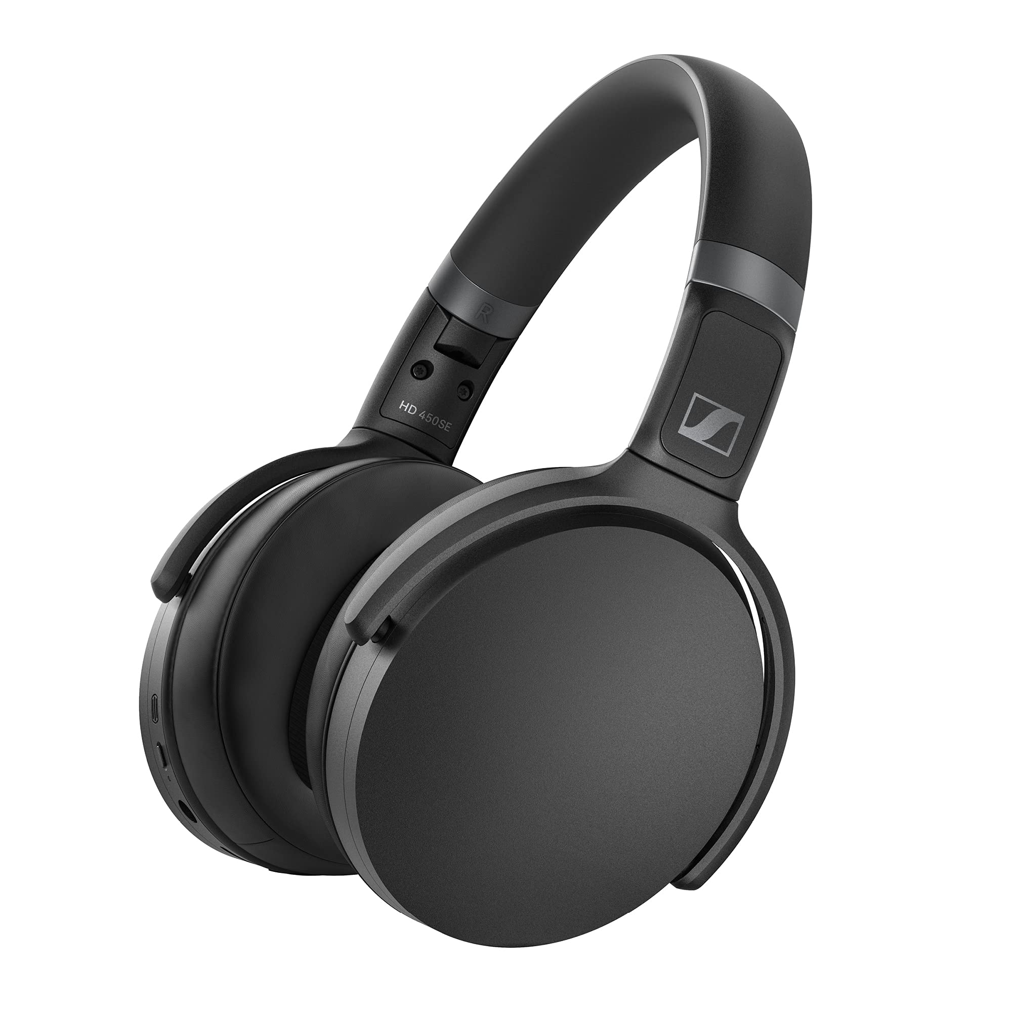 Sennheiser Consumer Audio HD 450SE Bluetooth 5.0 Wireless Headphone with Alexa Built-in - Active Noise Cancellation, 30-Hour Battery Life, USB-C Fast Charging, Foldable - Black