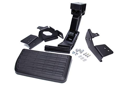BELOEN AMP Research 75313-01A BedStep Flip Down Bumper Step for 17-21 Ford F-250/350/450 (F450 will not work with the vibration dampner installed) , Black