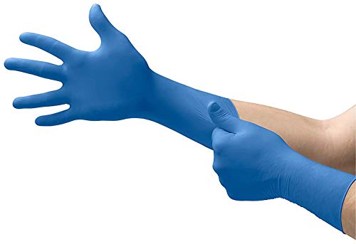 Microflex SG-375-XL Safegrip Exam Gloves, PF Latex, Textured, Extended Cuff, Blue, XL, 50 per Box, 10 Box per Case (Pack of 500)
