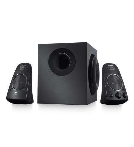 Logitech Z623 200 Watt Home Speaker System, 2.1 Speaker System  (Black)