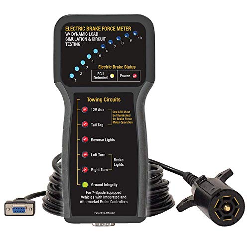 Innovative Products of America - 9107A Electric Brake Force Meter w/Dynamic Load Simulation and Circuit Testing Black