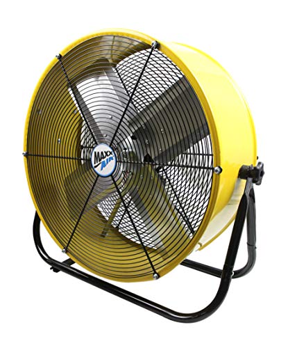 Maxx Air | Industrial Grade Air Circulator for Garage, Shop, Patio, Barn Use | 24-Inch High Velocity Drum Fan, Two-Speed