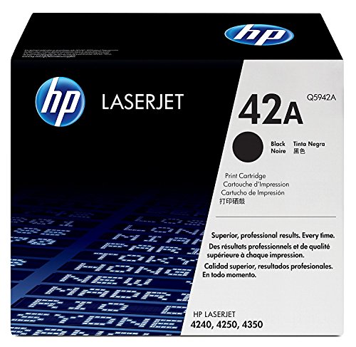 HP Toner for  Laserjet 4240, 4250, 4350  42A (Q5942A) Cartridge Black