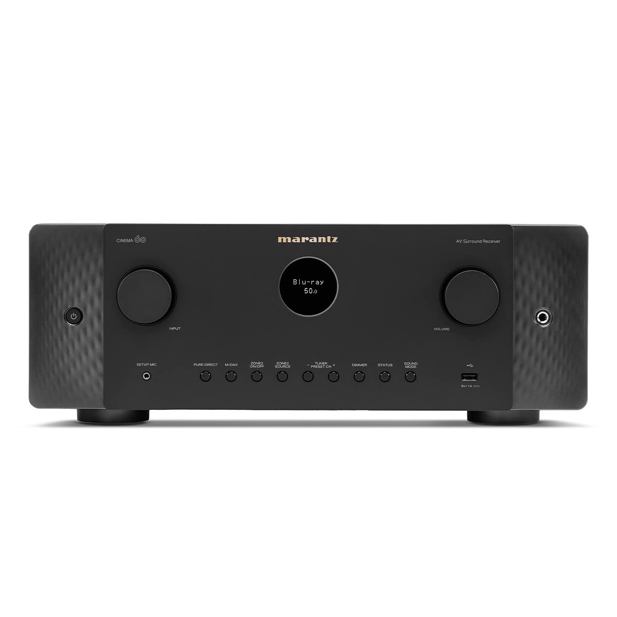 Marantz Cinema 60 7.2-Ch Receiver (100W X 7) - 4K/120 and 8K Home Theater Receiver, Built-in Bluetooth, Wi-Fi & HEOS Multi-Room, Supports Dolby Atmos & DTS:X