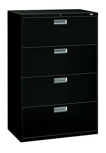 HON 4-Drawer Office Filing Cabinet - 600 Series Lateral Legal or Letter File Cabinet, 18