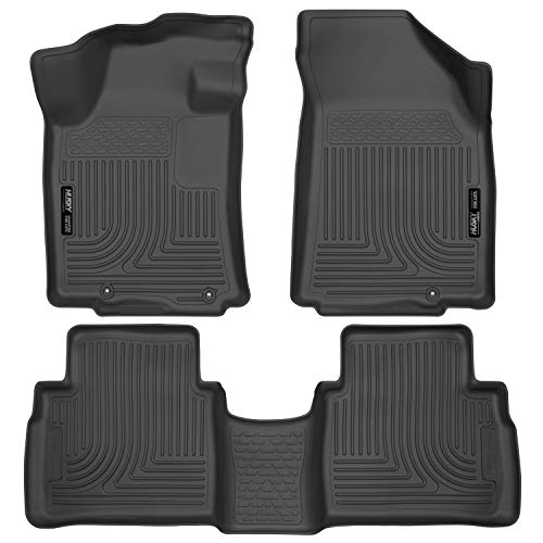Husky Liners Weatherbeater Series | Front & 2nd Seat Floor Liners - Black | 99621 | Fits 2016-2021 Nissan Maxima 3 Pcs