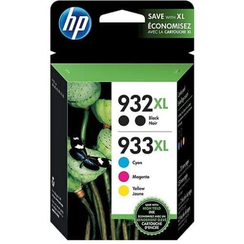 HP 932XL/933XL 5-Pack Black/Cyan/Magenta/Yellow High Yield Ink Cartridges (N9H69FN)