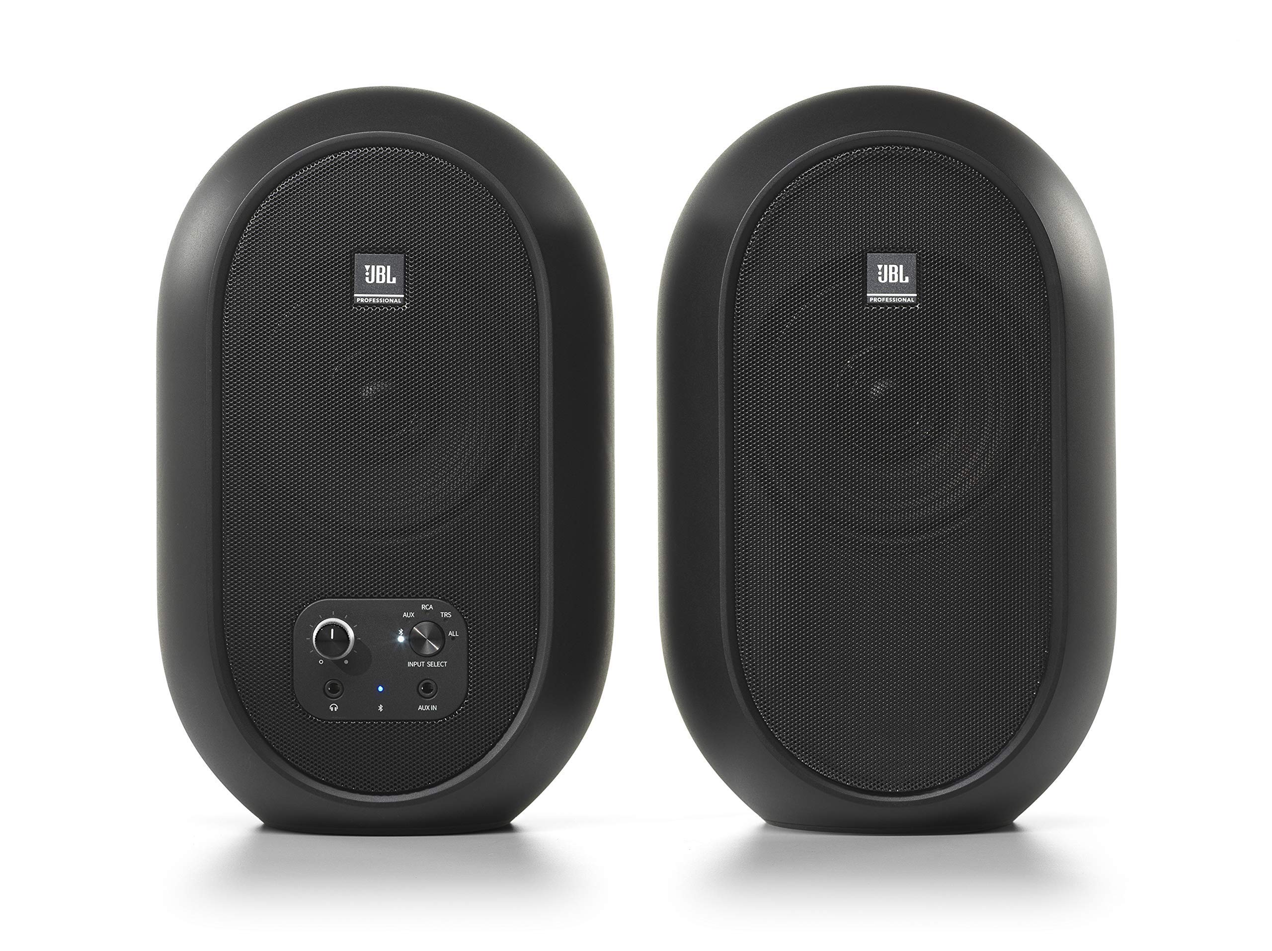 JBL Professional 1 Series 104-BT Compact Desktop Reference Monitors with Bluetooth, Black, Sold as Pair