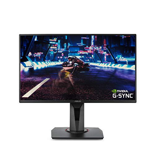 Asus VG258QR 24.5? Gaming Monitor, 1080P Full HD, 165Hz (Supports 144Hz), G-SYNC Compatible, 0.5ms, Extreme Low Motion Blur, Eye Care, DisplayPort HDMI DVI-D,Black