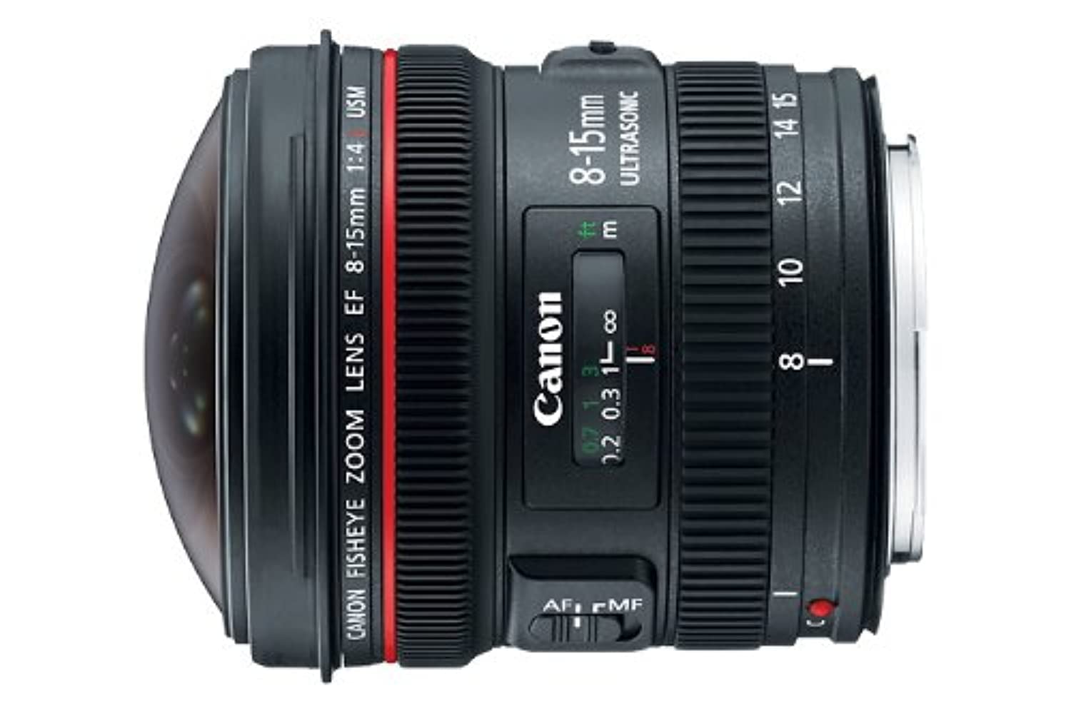 Canon EF 8-15mm f/4L Fisheye USM Ultra-Wide Zoom Lens for  EOS SLR Cameras