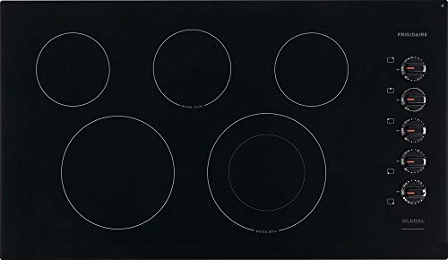 Frigidaire FFEC3625UB 36 Built-in Electric Cooktop with 5 Elements Quick Boil Element Ceramic Glass Cooktop and Hot Surface Indicator in Black