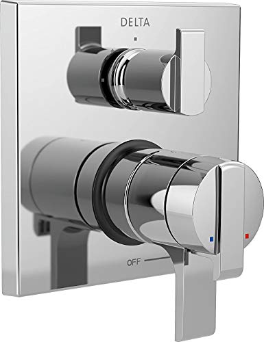Delta Faucet Ara 17 Series Dual-Function Shower Handle Valve Trim Kit with 3-Setting Integrated Diverter, Chrome T27867 (Valve Not Included)