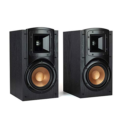 Klipsch Synergy Black Label B-200 Bookshelf Speaker Pair with Proprietary Horn Technology, a 5.25? High-Output Woofer and a Dynamic .75? Tweeter for Surrounds or Front Speakers in Black