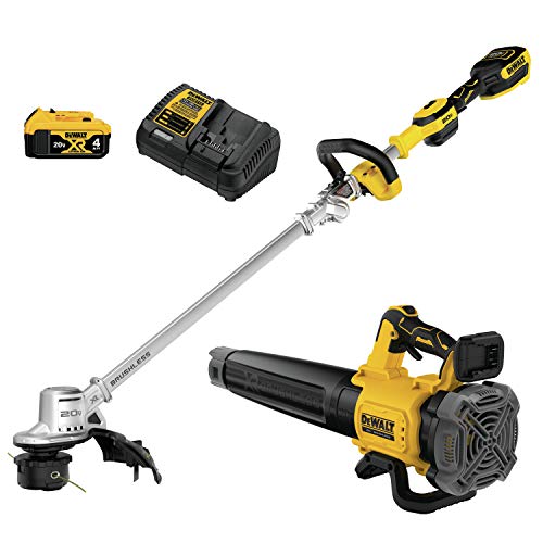 DEWALT 20V MAX String Trimmer & Blower Bundle, 14-Inch ...