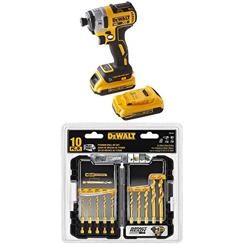 DEWALT DCF888D2 20V Max XR Brushless Tool Connect Impact Driver Kit, with (2) 2Ah XR Brushless Batteries