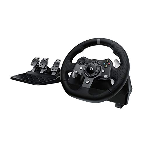 Logitech G Logitech Driving Force G920 Steering Wheel and Pedals, 941-000123 (Steering Wheel and Pedals f/PC and Xbox One)
