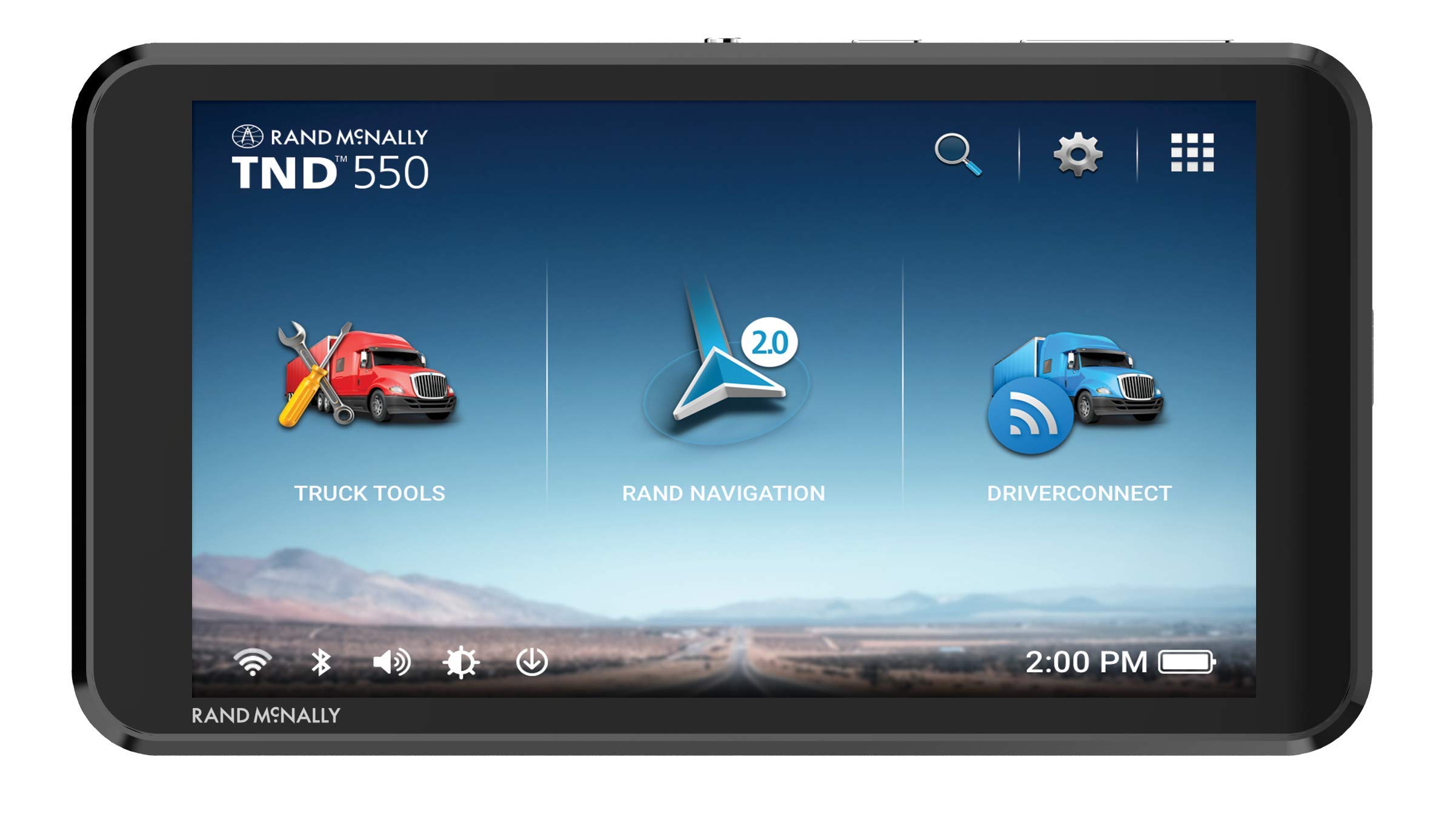 Rand McNally TND 550 5-inch GPS Truck Navigator Easy-to-Read Display Custom Truck Routing and Rand Navigation 2.0