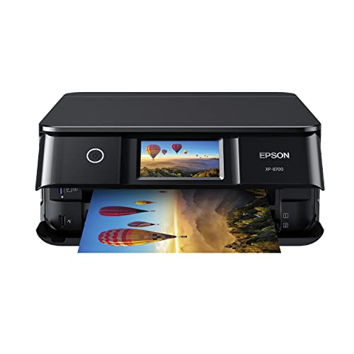 Epson Expression Photo XP-8700 Wireless All-in-One Printer with Built-in Scanner and Copier and 4.3