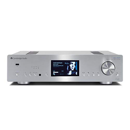 CAMBRIDGE AUDIO Azur 851N Stereo Digital Preamplifier, Network Player | Hi-Fi All-in-One Receiver | Wireless Media Streaming with WiFi, Apple AirPlay and Android Compatible (Silver)