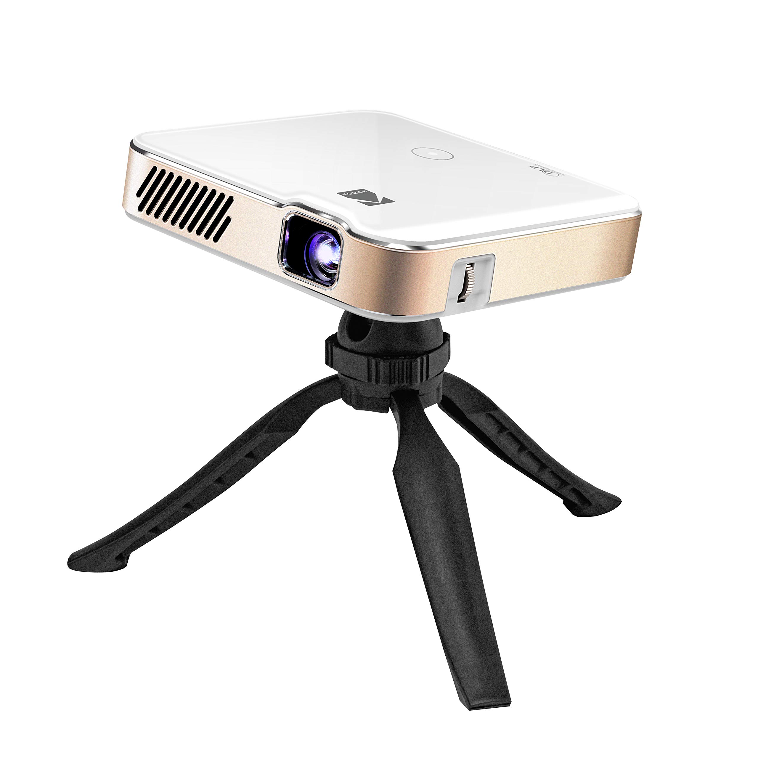 Kodak Luma 450 Portable Full HD Smart Projector | Wi-Fi, Bluetooth, HDMI & USB Compatible Mini Home Theater System Up to 150” | 1080p Native Resolution (4K), 200 Lumens | Tripod Included