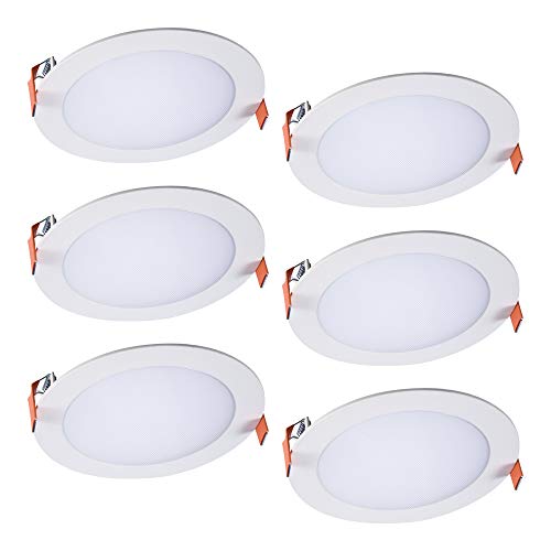 HALO HLB6099FS1EMWR-6PK Selectable CCT New Construction or Remodel Canless Recessed Integrated LED, White