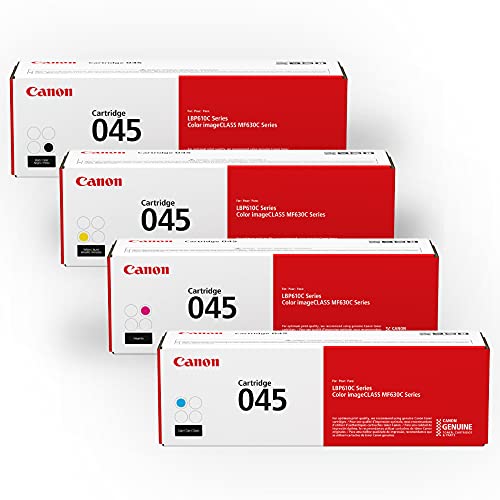 Canon Genuine Toner Bundle 045 (1240C006), 1 Pack, for  Color imageCLASS MF634Cdw, MF632Cdw, LBP612Cdw Laser Printers