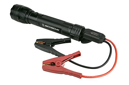 Scosche PBJF400 PowerUp 300 Portable Torch Lumen Flashlight and Car Jump Starter, Battery Booster for Automobiles