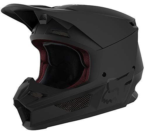 Fox Racing powersports-Helmets YTH V1 Matte Black Helmet
