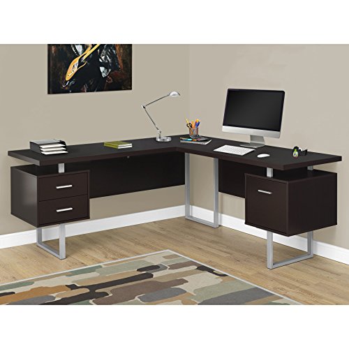 Monarch Specialties Computer Desk Left or Right Facing Dark Taupe 70