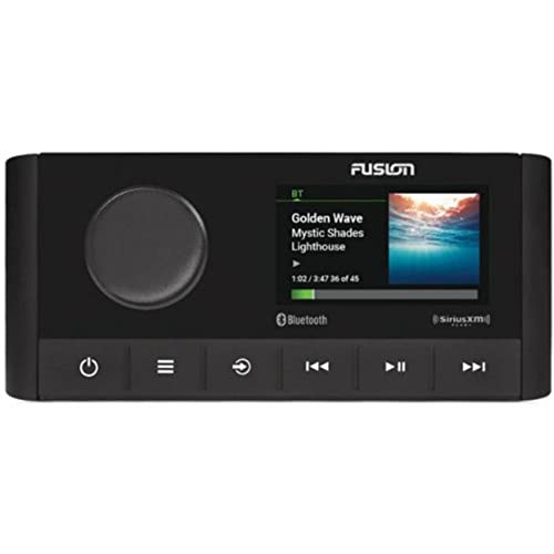 FUSION MS-RA210 Stereo W/AM/FM/BT/SIRIUSXM - 2 Zones W/DSP-010-02250-00 Radio, Black