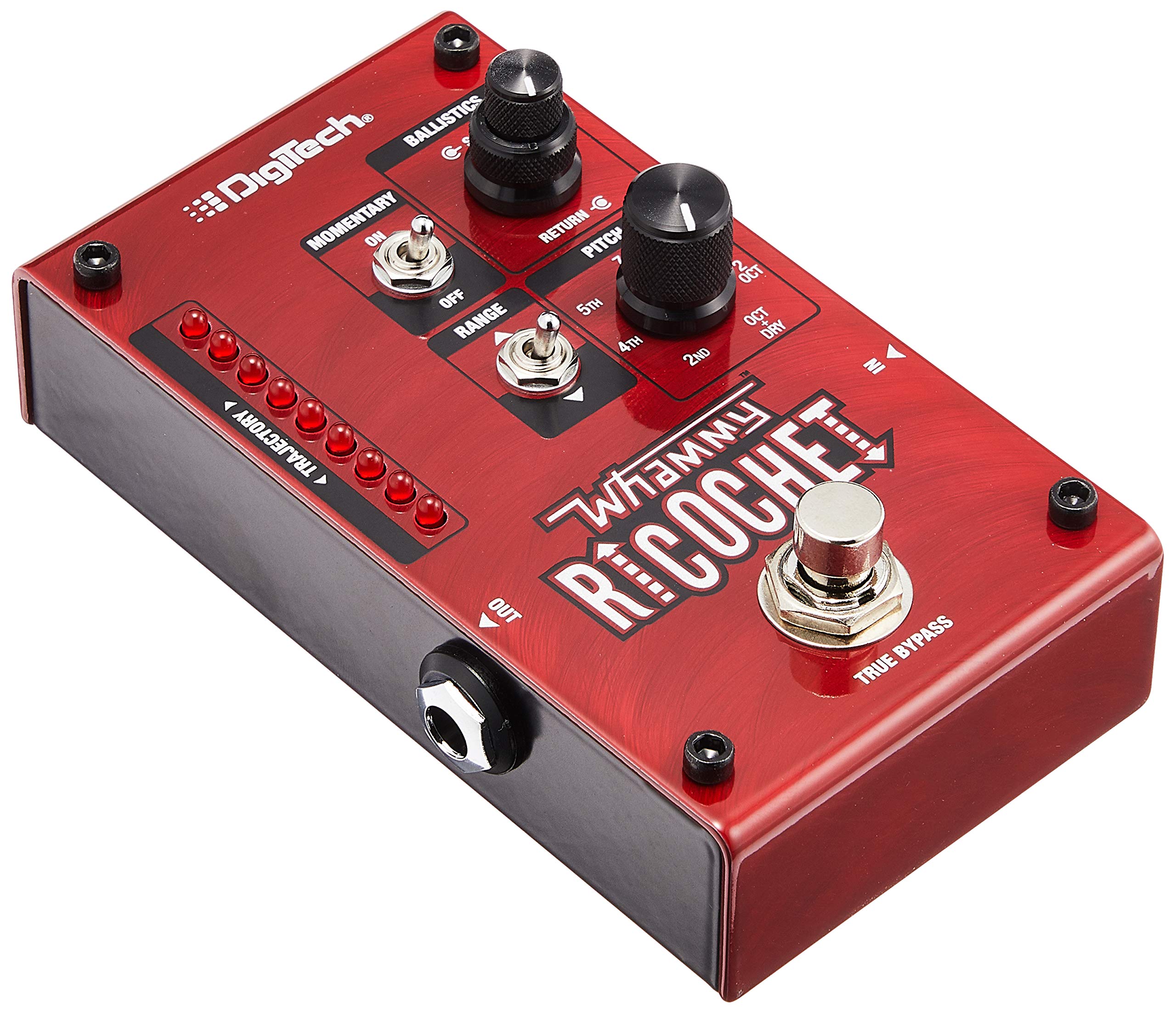 DigiTech Mini Pitch Acoustic Guitar Effect Pedal, Red (Whammy Ricochet)