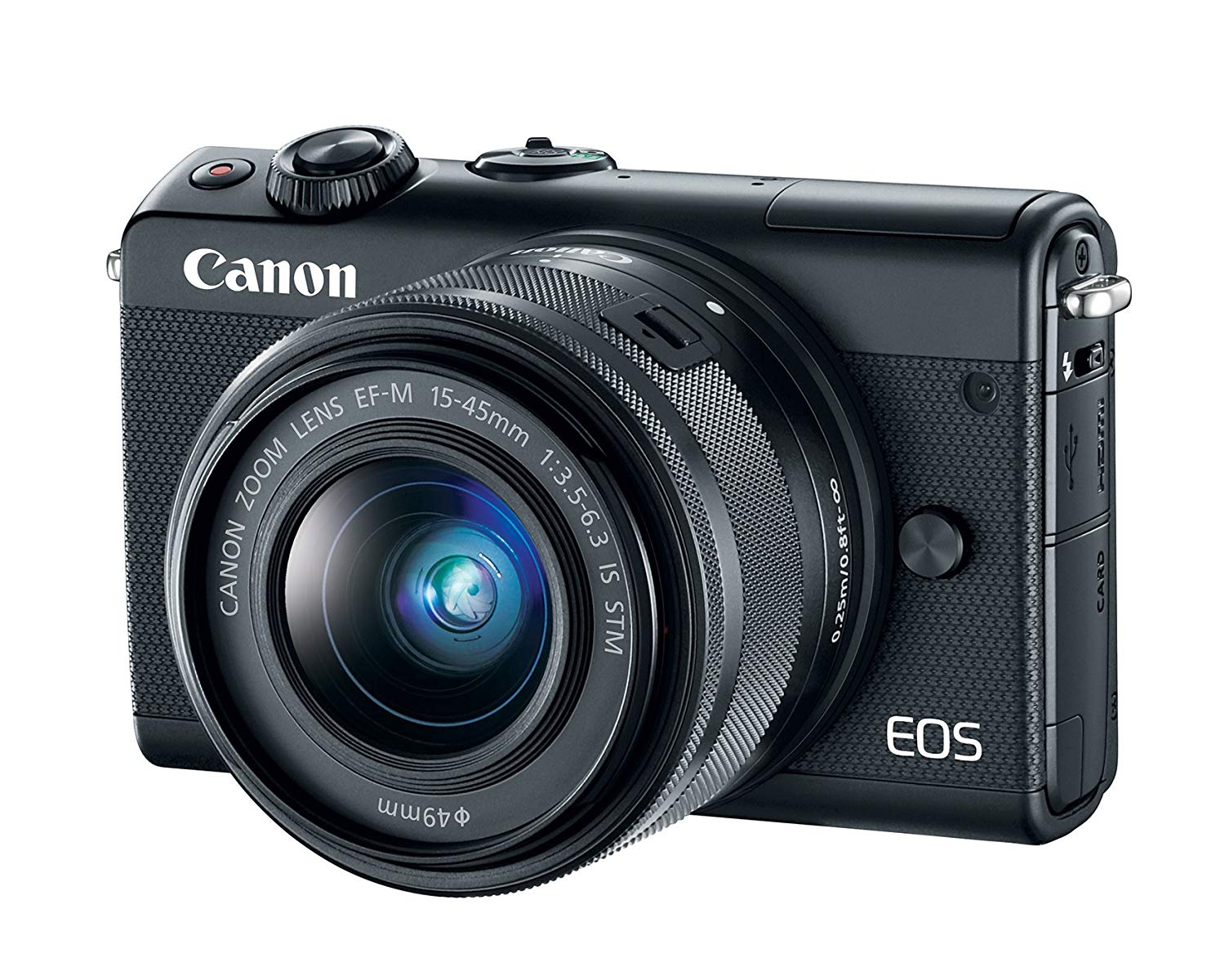 Canon EOS M100 Mirrorless Camera w/ 15-45mm Lens - Wi-Fi, Bluetooth, and NFC enabled (Black)