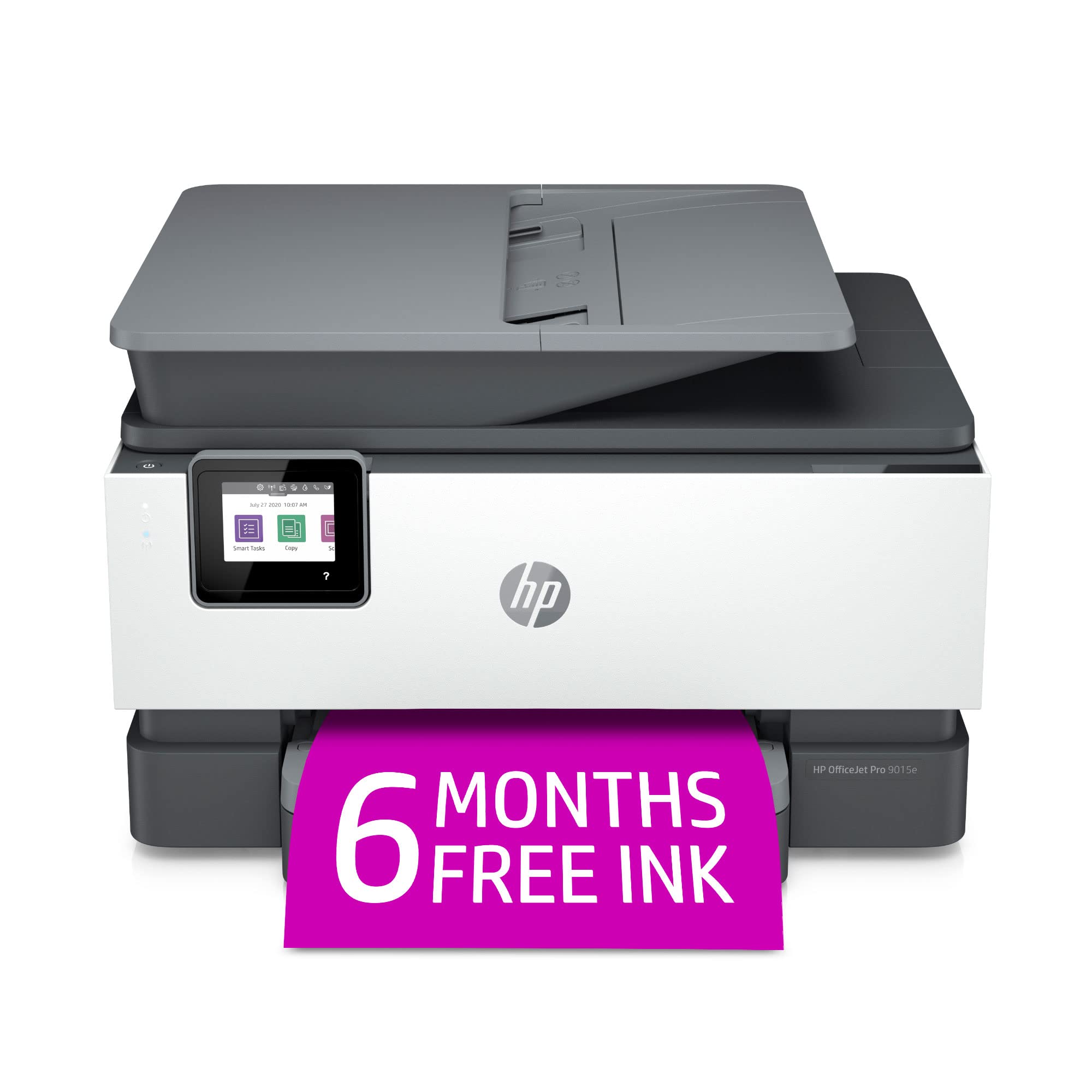HP OfficeJet Pro 9015e Wireless Color All-in-One Printer with bonus 6 months Instant ink with + (1G5L3A)