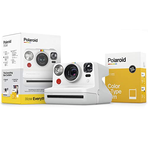 Polaroid Originals Now i-Type Instant Camera (White) and Standard Color Instant Film Bundle (2 Items)